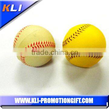 pu foam anti stress softball shaped softball stress ball PU softball