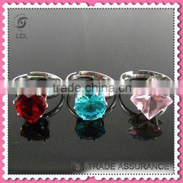 Middle finger rings for teens, low price multi color stone ring