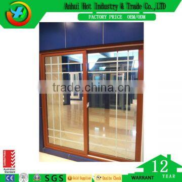 High Quality Aluminum Wooden Window Interior Sliding Window Adhesive Window Screen