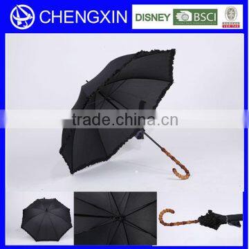 bamboo handle fashion umbrella advertising