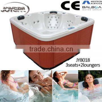 Large Size Portable Spa Whirlpool Hot Tub With 2 Loungers photo-3