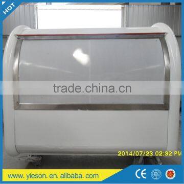 moving food cart outdoor coffee kiosk mobile fast food carts for sale