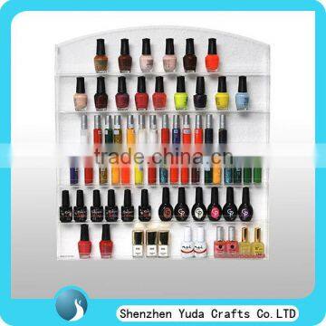 e liquid nail polish display wall shelf for 90pcs with logo
