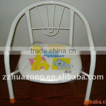 White steel tube baby chair with cartoon pattern