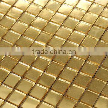 High quality 24 K Real gold glass mosaic JYHD01 glass mosaic tiles for wall
