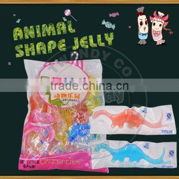 Halal dinosaur and seahorse shape fruity jelly