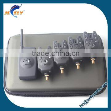 Wireless Carp Fishing Bite Alarm 4+1 Set in EVA Case photo-2