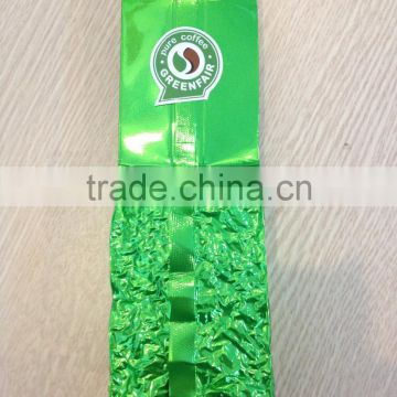 organic green Shan tea from highlands of Vietnam in vacuum bag