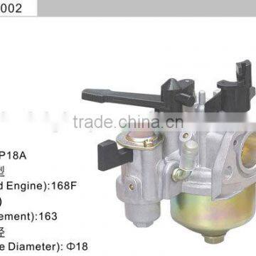 168F GX160 gasoline engine spare parts carburetor
