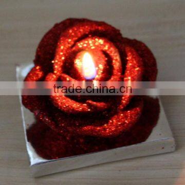 Colorful Rose Flower Shaped Art Candle,wedding Candle, Wedding Favor photo-3
