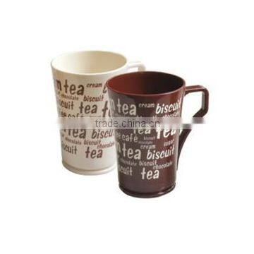 plastic cup print English word