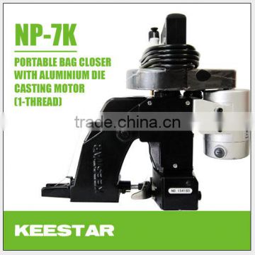 Keestar NP-7K chain stitch portable sewing machine, portable bag closer machine