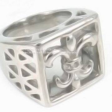 High Polished Titanium Spinner Men Wedding Rings With Plating photo-2