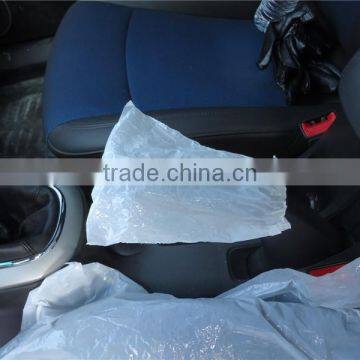 Disposable Plastic Car Seat Cover Set photo-4