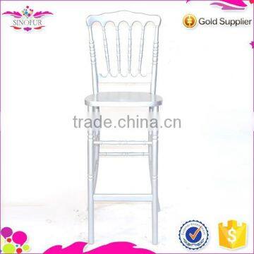 Brand new Sionfur white wooden bar stool chiavari chair