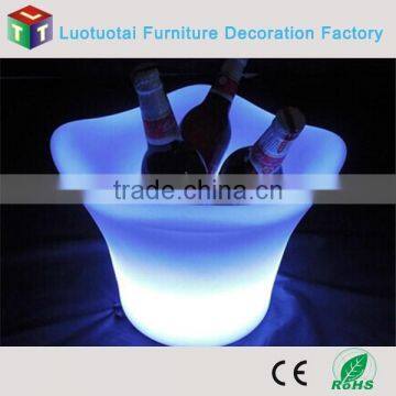 Color Changing Led Wine Bucket/ Rechargeable Led Ice Bucket/Led Lighted Ice Bucket