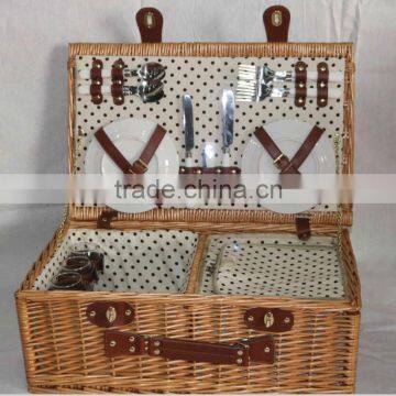 cheap handmade wicker basket wholesaler for picnic