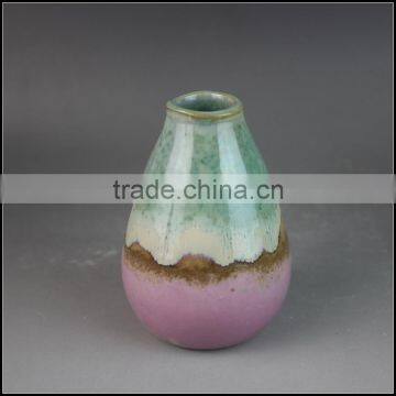 Cone Shape Trendy Hotel and Restaurant Hand Glazed Expensive Stoneware Vase photo-2