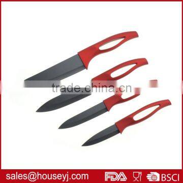 4pcs ceramic knife with ABS handle EVA box packing kitchen knife set