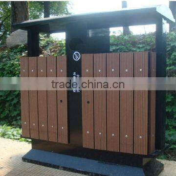 Price WPC waste bin,outdoor trash can,2015 new design wpc dustbin for outdoor park,outdoor litter bin