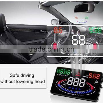 New Wholesale OBD HD Colorful Big Screen Display Universal Head Up Display For Car Cheap Price photo-2