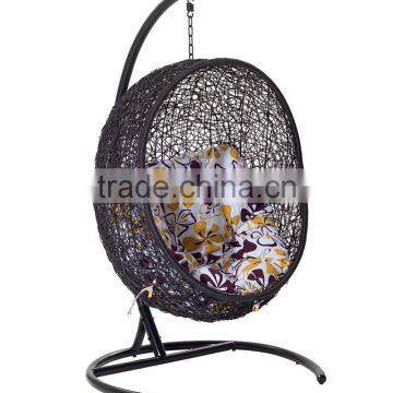 Wicker Aluminum Hanging Egg Chair Baby Egg Swing Chair photo-2
