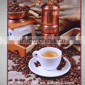 Custom Printed Coffee Poster Retro Metal Sign photo-5