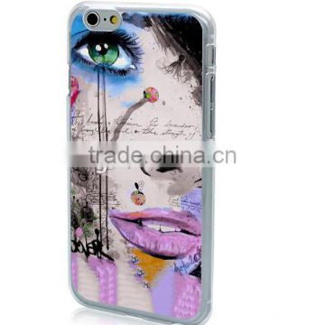 Ultra Thin Hard PC Case 4.7 inch for Mobile Phone Fashion Pretty Girls Back Cover