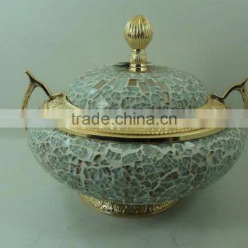 gold plated brass decanter for sale