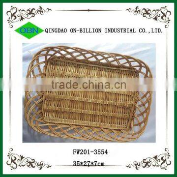 Made in China Handmade Weaving Fruit Wicker Tray photo-4