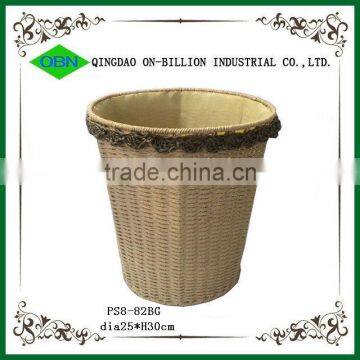 Cheap woven decorative waste paper basket