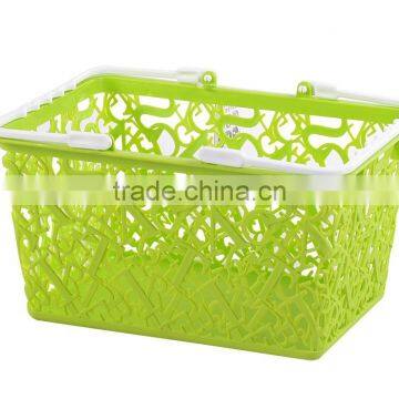 New Design PP Plastic Storage Basket With Handle photo-3