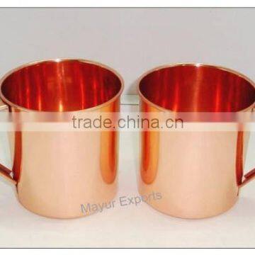 Stainless Steel Copper Finish Mug photo-2