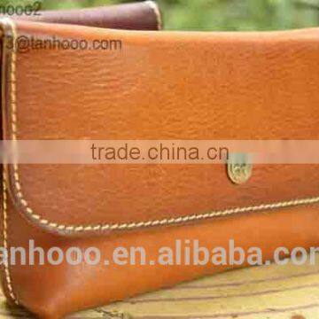 Classy wholesale elegant genuine leather lady envelope clutch bag