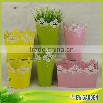 Factory directly sale modern customized metal flower plant pot