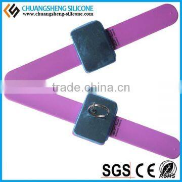 Square Magnet,clear,cool,wide Silicone Decorative Bracelet photo-4