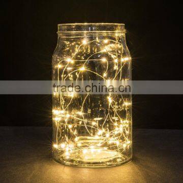 Desktop Glass Terrarium Decorative Warm White Led String Light photo-2