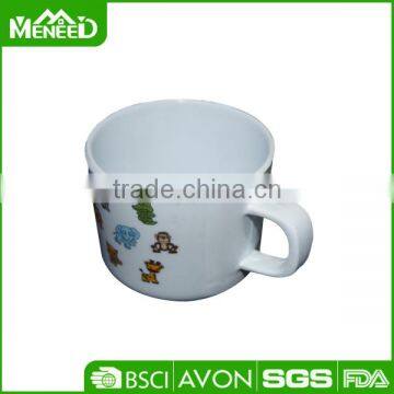 Zoo printed melamine milk mug, animal 7.9*6.9cm hot sell kids juice cup