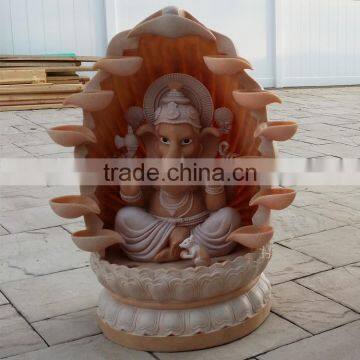 Lighted Art Statue Resin Water Fountain Craftwork photo-2