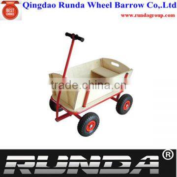 kids wooden garden cart with seat tool cart for sale