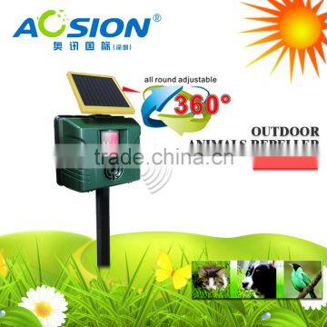 Aosion Motion Activated Ultrasonic Solar Powered Cat Bird Repellent with Rechargeable Batteries