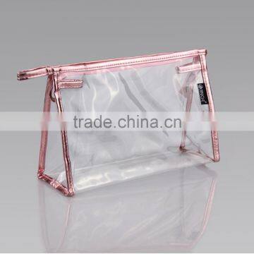 Eco-friendly Large Compartment Clear PVC Women Handbags Recyled Wash Organizer Bags Waterproof Makeup Pouch photo-4
