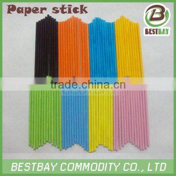 Colorful cookies paper stick,food grade clear lolly paper stick