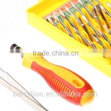 Berrylion 32pcs Toolkit Polished Screwdriver bit with anti skid handle