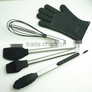 33052 10-pcs Silicone Kitchen Utensil With Stainless Steel Handle photo-6