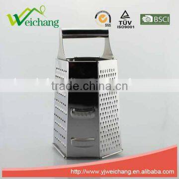 WCGT306 New products 6 sides electrolytic corrosion vegetable kitchen graters stainless steel grater