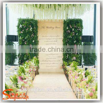 Hot Sale the Bow-type Artificial Flower Wall for Wedding Decoration photo-5