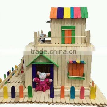 Color Available Customized Size House Craft Popsicle Stick For kids