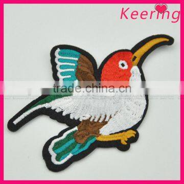 3D Bird Embroidery Patch Custom Design for Clothing WEF-270