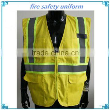 fire safety reflective work vest uniform